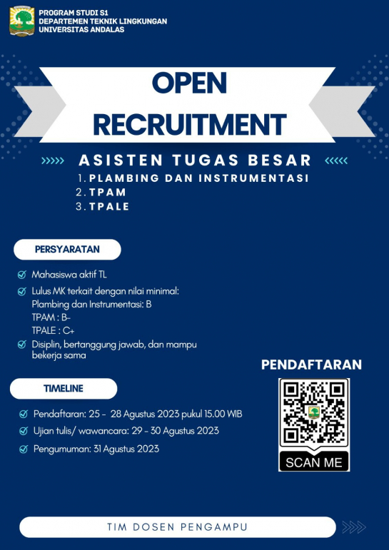 Open Recruitment Asisten Tugas Besar Ganjil 2023/2024