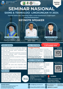 Seminar Nasional Sains &amp; Teknologi Lingkungan VI 2024