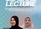 Kuliah Umum SWCT Unand X Departemen Teknik Lingkungan  “A Comprehensive Analysis of Factors Influencing Waste Bin Placement in Unversity Campuses by Structural Equation Modeling (SEM)”